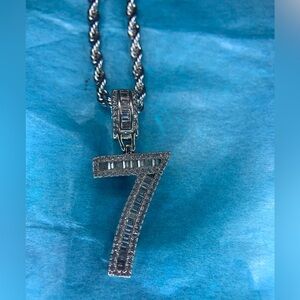 Stainless Steel #7 Necklace